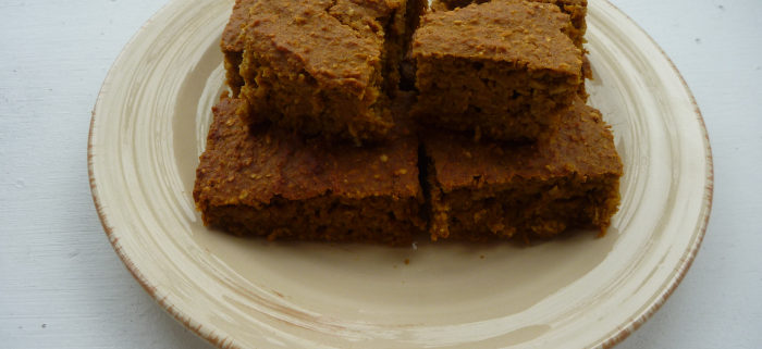 100 calorie pumpkin bars image