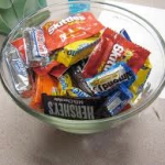 Pitcture of candy in a bowl