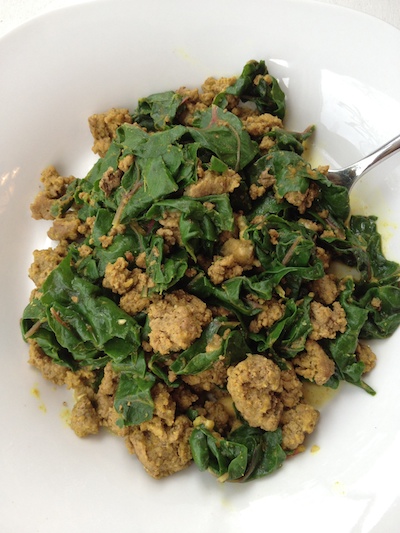 Curried Beef and Chard