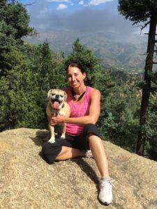 Bella and I hiking image