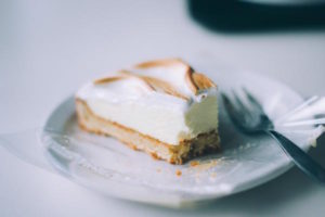 image of half eaten piece of cake