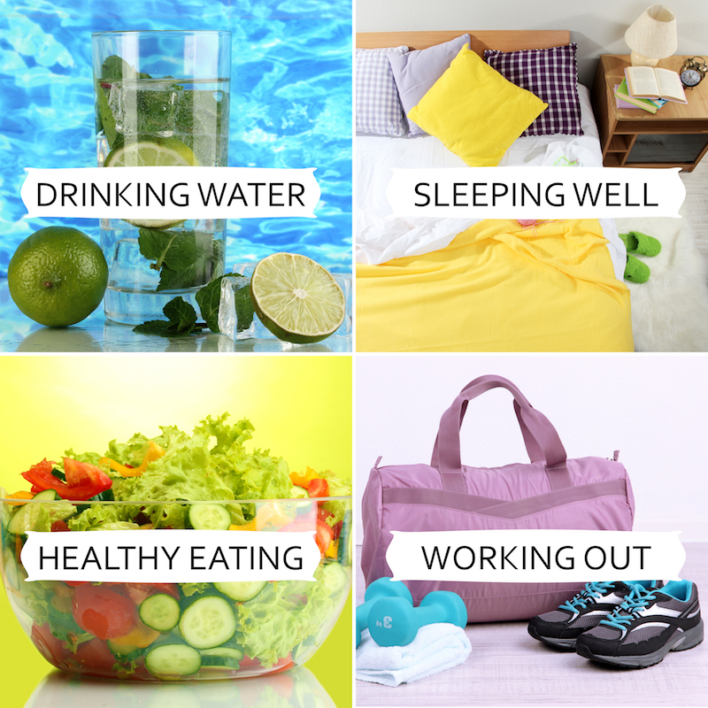 image of a healthy lifestyle to fight fatigue naturally